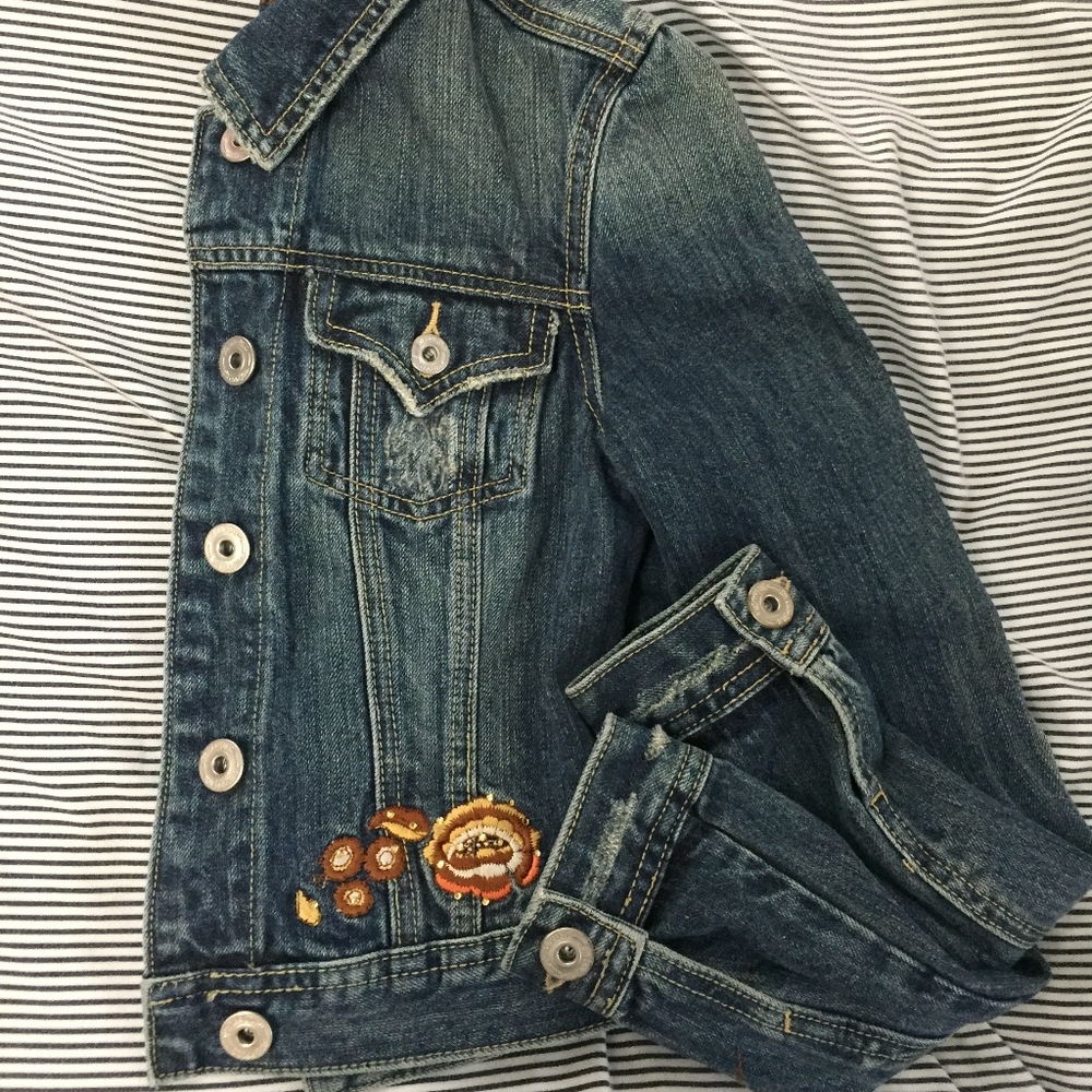 Embellished jean jacket